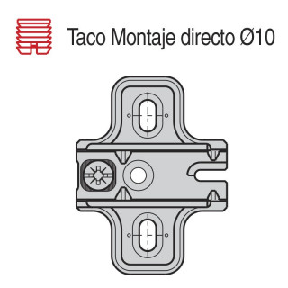 MOUNTING PLATES FOR AVANCE S95 1.5mmWITH RAWL PLUGS, STEEL, NICKEL PLATED