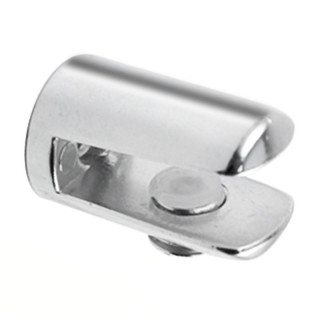 SOPORTE DE CRISTAL CILÍNDRICO. SOPORTE DE CRISTAL PARA ESTANTE. ESPESOR 5 A 8MM