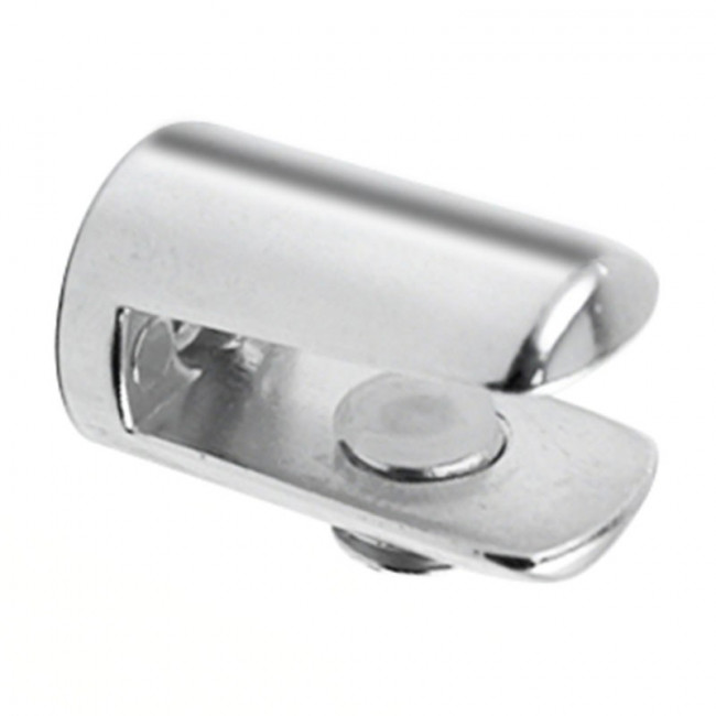 SOPORTE DE CRISTAL CILÍNDRICO. SOPORTE DE CRISTAL PARA ESTANTE. ESPESOR 5 A 8MM
