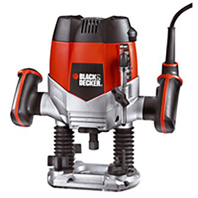 FRESADORA ELÉCTRICA DE MANO KW1200EK. 1200 W. DIÁMETRO DE FRESA 6,35MM. BASE METÁLICA/ALUMINIO - BLACK AND DECKER