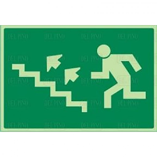 SEÑAL PLÁSTICA FOTOLUMINISCENTE DE EMERGENCIA. PLÁSTICO. RECTANGULAR. EVACUACIÓN