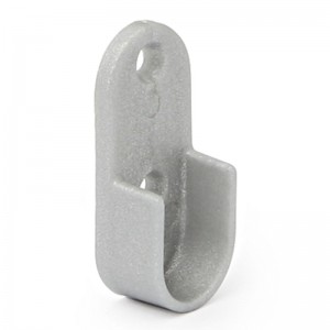 PLASTIC OVAL TUBE SUPPORT 30X16MM. GREYCOLOUR