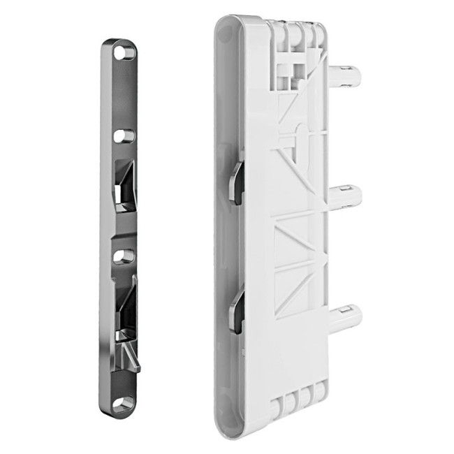 COLGADOR OCULTO LIKU. ACERO-TERMOPLÁSTICO. CAPACIDAD 250 KG. MUEBLES SUSPENDIDOS - ITALIANA FERRAMENTA