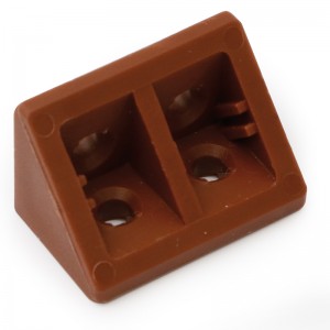 JADE PLASTIC ASSEMBLY FITTING 33X20MM.BROWN COLOUR