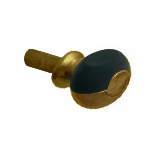 SHELF SUPPORT WITH BLACK RUBBER FORGLASS D3MM. BRONZE FINISH