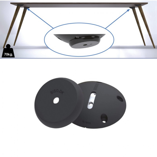 CONECTOR TWISTER PARA PATAS DE MESA PRODUCTO PATENTADO.