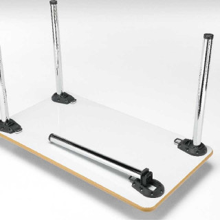 PATA PLEGABLE A710 Ø50 CROMADA ART.253R 2