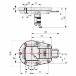 PATA PLEGABLE A710 Ø50 CROMADA ART.253R