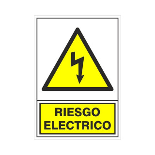 SEÑAL 312 PLASTICO 295X210 RIESGO ELECTRICO