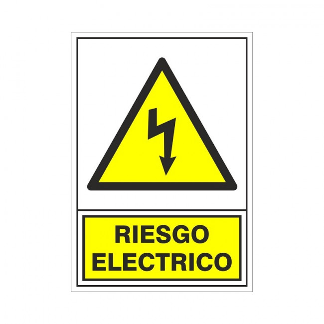 SEÑAL 312 PLASTICO 295X210 RIESGO ELECTRICO