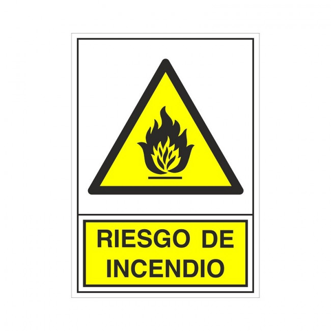 SEÑAL 319 PLAST.345x245RIESGO INCENDIO"