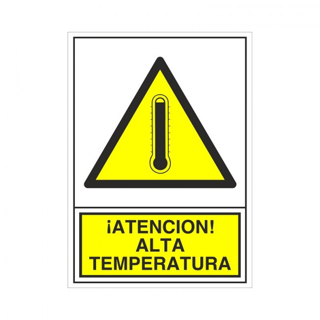 SEÑAL 376 ADHESIVA 148X105 ­ATENCION! ALTA TEMPERATURA
