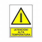 SEÑAL 376 ADHESIVA 148X105 ­ATENCION! ALTA TEMPERATURA