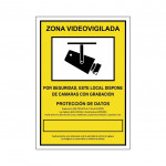 SEÑAL 839 PLAST.297x210Z/VIDEOVIGILADA" ZONA VIDEOVIGILADA"