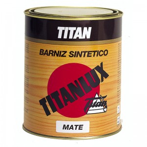 BARNIZ SINTETICO MATE TITANLUX 125ml 036 INTERIOR/EXTERIOR INCOLORO