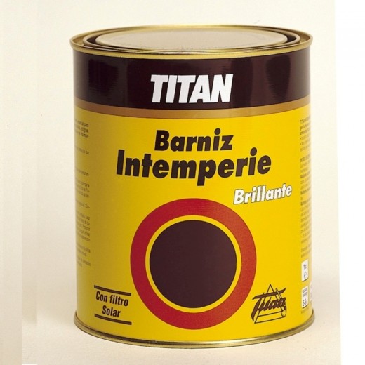 BARNIZ INTEMPERIE BRILLO TITANLUX 125ml EXTERIOR INCOLORO