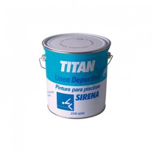 Pintura piscina disolvente ''sirena'' Titan 4l azul