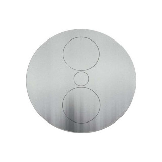 MÓDULO DE ENCHUFES EMBUTIBLE TWIST. ACERO INOXIDABLE. 2 TOMAS. PLATA - BACHMANN 2