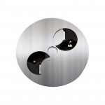 MÓDULO DE ENCHUFES EMBUTIBLE TWIST. ACERO INOXIDABLE. 2 TOMAS. PLATA - BACHMANN