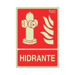 SEÑAL DE HIDRANTE. PLÁSTICO. SEÑALIZACIÓN CONTRA INCENDIOS