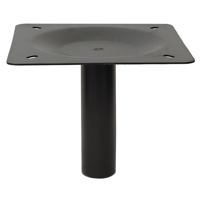 COLUMNA Ø50 CON PLACA P/ALT 235 NEGRO MATE H TOTAL CON BASE 235 SIN BASE 185