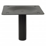 COLUMNA Ø50 CON PLACA P/ALT 235 NEGRO MATE H TOTAL CON BASE 235 SIN BASE 185