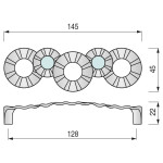 TIRADOR ZMK OLYMPIC L145 C128 ANTICA FIRENZE