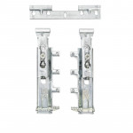 COLGADOR OCULTO REGULABLE TRASER6. DOBLE REGULACIÓN. ACERO-ZAMAK. ZINCADO. MONTAJE INTERIOR. CARGA 65 KG - INDAUX