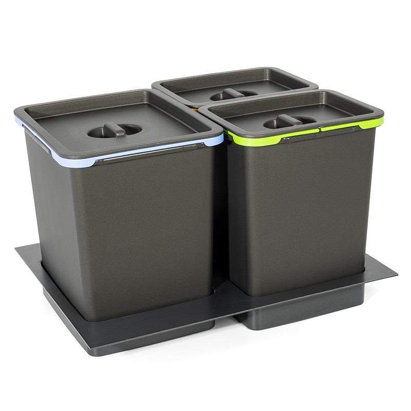 Cubos de basura para cajones extraíbles  Cubo de basura, Cajones para  basura, Tarros de basura