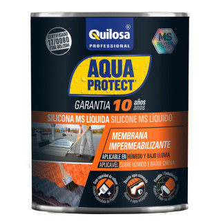 REVESTIMIENTO IMPERMEABILIZANTE AQUA. SILICONA MS LÍQUIDA. 1 KG. APLICACIÓN SOBRE HÚMEDO - QUILOSA