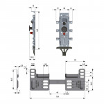 COLGADOR OCULTO REGULABLE LIBRA ALTURA 2MM. ACERO GALVANIZADO. ZINCADO - ITALIANA FERRAMENTA