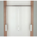 PERCHERO ABATIBLE PARA ARMARIO SERVETTO 3T COLOR BLANCO-NIQUEL EXT.PERCHERO 560-950 MM