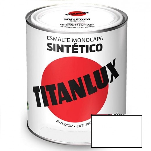 ESMALTE BLANCO BRILLO TITANLUX 750ml 566