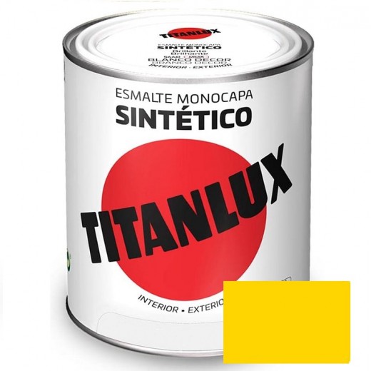 ESMALTE AMARILLO REAL TITANLUX 750ml.529