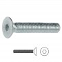 TORNILLO ROSCA METAL ALLEN DIN 7991 ZINC : LARGO:16mm, METRICA:M-6