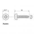 TORNILLO ROSCA MADERA CABEZA REDONDA POZ