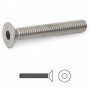 TORNILLO ROSCA METAL ALLEN DIN 7991 ACERO INOXIDABLE : LARGO:50nm, METRICA:M-6