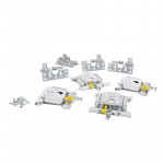 KIT HERRAJES PARA PUERTA CORREDERA BOND. PARA 2 PUERTAS. SP16-19. CARGA MAXIMA 80KG