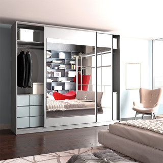 KIT HERRAJES PARA PUERTA CORREDERA BOND. PARA 2 PUERTAS SP16-19 80KG 2