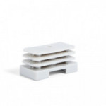 CONTERA RECTA 30x60 M8 PLÁSTICO GRIS