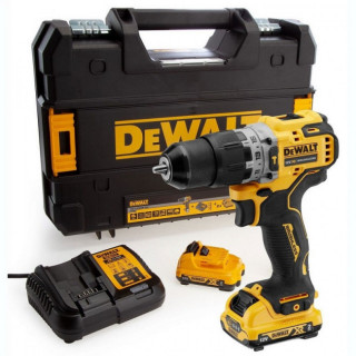 TALADRO PERCUTOR DCD706D2-QW. SIN ESCOBILLAS. INALÁMBRICO. 12 V - DEWALT