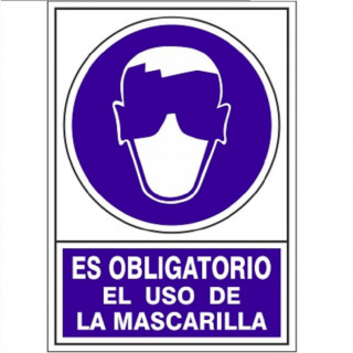SEÑAL DE OBLIGACIÓN. PLÁSTICO. RECTANGULAR