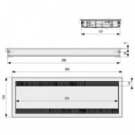 PASACABLE MODELO KEISI CON TAPA REVERSIBLE BLANCO