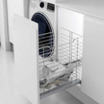 TOLVA DE ROPA CLASSIC M300. ACERO. CROMO. GUÍA OCULTA. EXTRACCIÓN TOTAL. 30 KG - MENAGE CONFORT