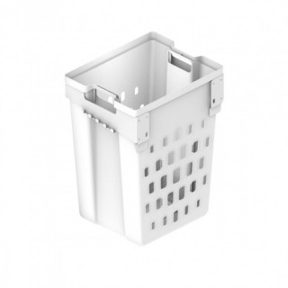 MÓDULO TOLVA ABATIBLE PARA ROPA ANJA. POLIPROPILENO (PP). BLANCO. CESTAS PORTABLES. COMPÁS RETENEDOR