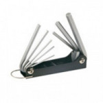 JUEGO DE LLAVES ALLEN TIPO NAVAJA. ACERO. PLEGABLE. 8 MEDIDAS. 2,5 MM-10 MM - RATIO