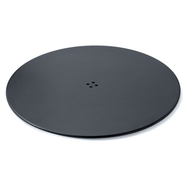 BASE PLANA REDONDA RANDY Ø580 ACERO NEGRO MATE