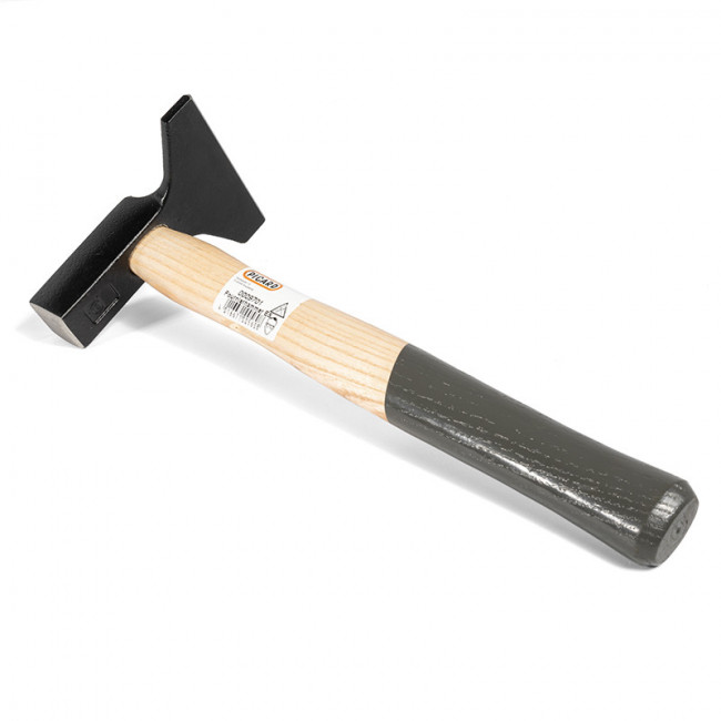 MARTILLO DE CHAPEAR. ACERO FORJADO. MADERA BARNIZADA. NEGRO MATE. LONGITUD 300MM