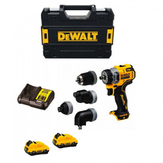 ATORNILLADOR MULTI-CABEZAL DCD703L2T-QW. SIN ESCOBILLAS. 12 V. BATERÍA DE LITIO. PAR MÁXIMO 57,5 NM - DEWALT