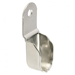 SOPORTE PARA TUBO OVALADO 15 MM NÍQUEL